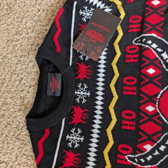 Hellfire Christmas Sweater Stranger Things New - Picture 3 of 7